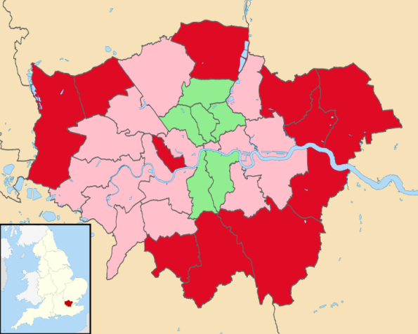 London borough AV referendum results